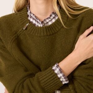 Sanctuary Olive Crew Neck Sweater